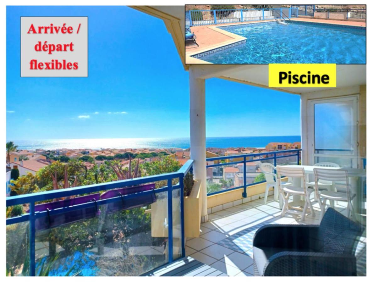 Plain-Pied, Terrasse, Piscine, Pleine Vue Mer, Plage A 6' A Pied, Parking, Wifi 弗勒里 外观 照片